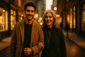 Younger men and older women​
